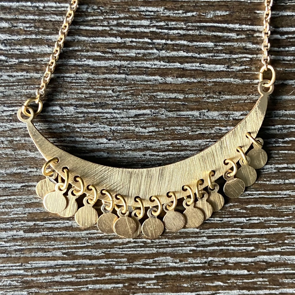 Gold Anthropologie Necklace - Picture 3 of 5